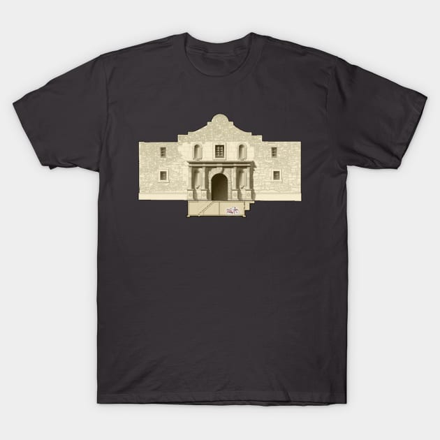 Basement of the Alamo T-Shirt by RetroZest